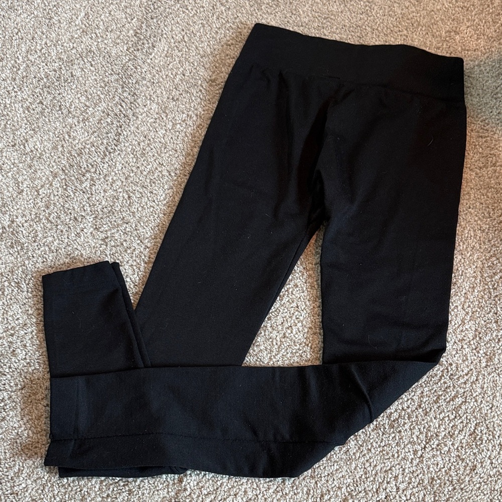 Black Pull-On Stretch Leggings